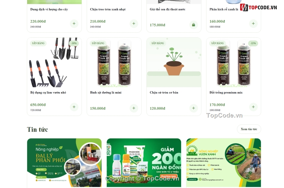 nông nghiệp,wordpress vật tư nông nghiệp,bán h